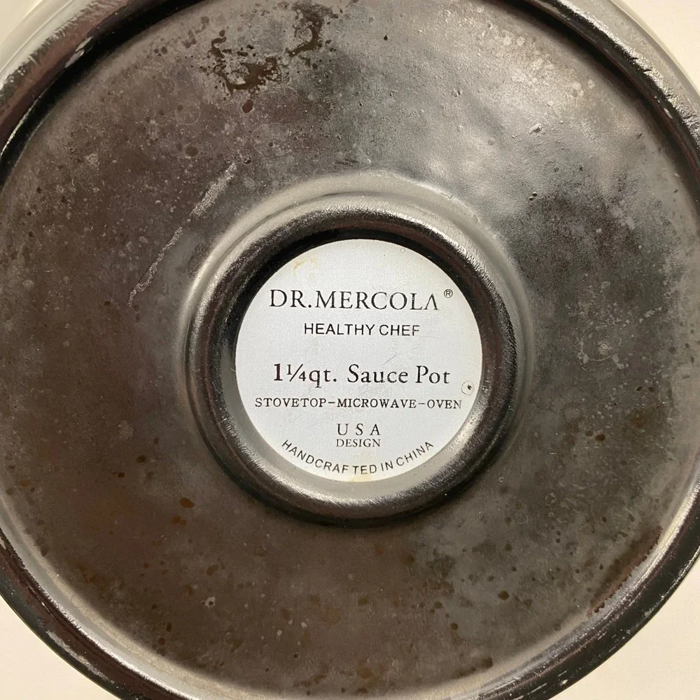 Dr. Mercola Healthy Chef Ceramic 1.25qt Sauce Pot